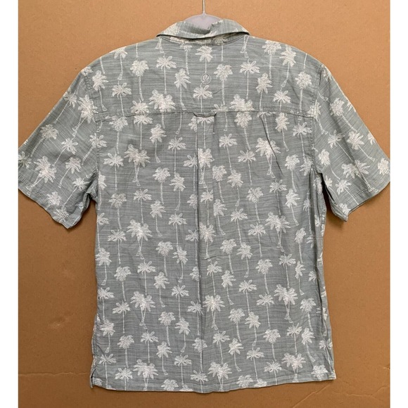 FAT FACE S/S Men's Button Down PALM TREE Print Shirt Asparagus Green Sz SML - Picture 10 of 16